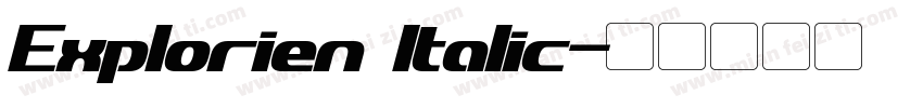 Explorien Italic字体转换